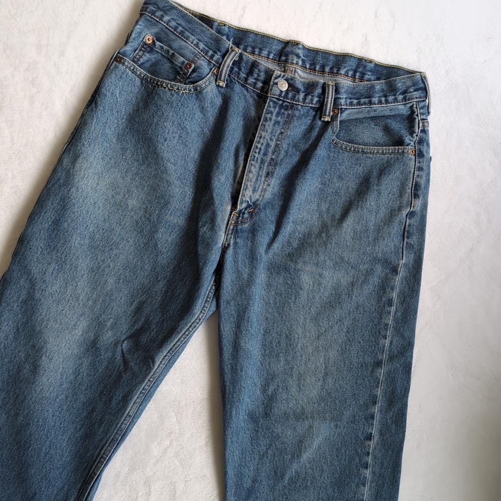 Levi's 550 Relaxed Fit Mens 38x32 Blue Medium Wash Tapered Leg Jeans Workwear